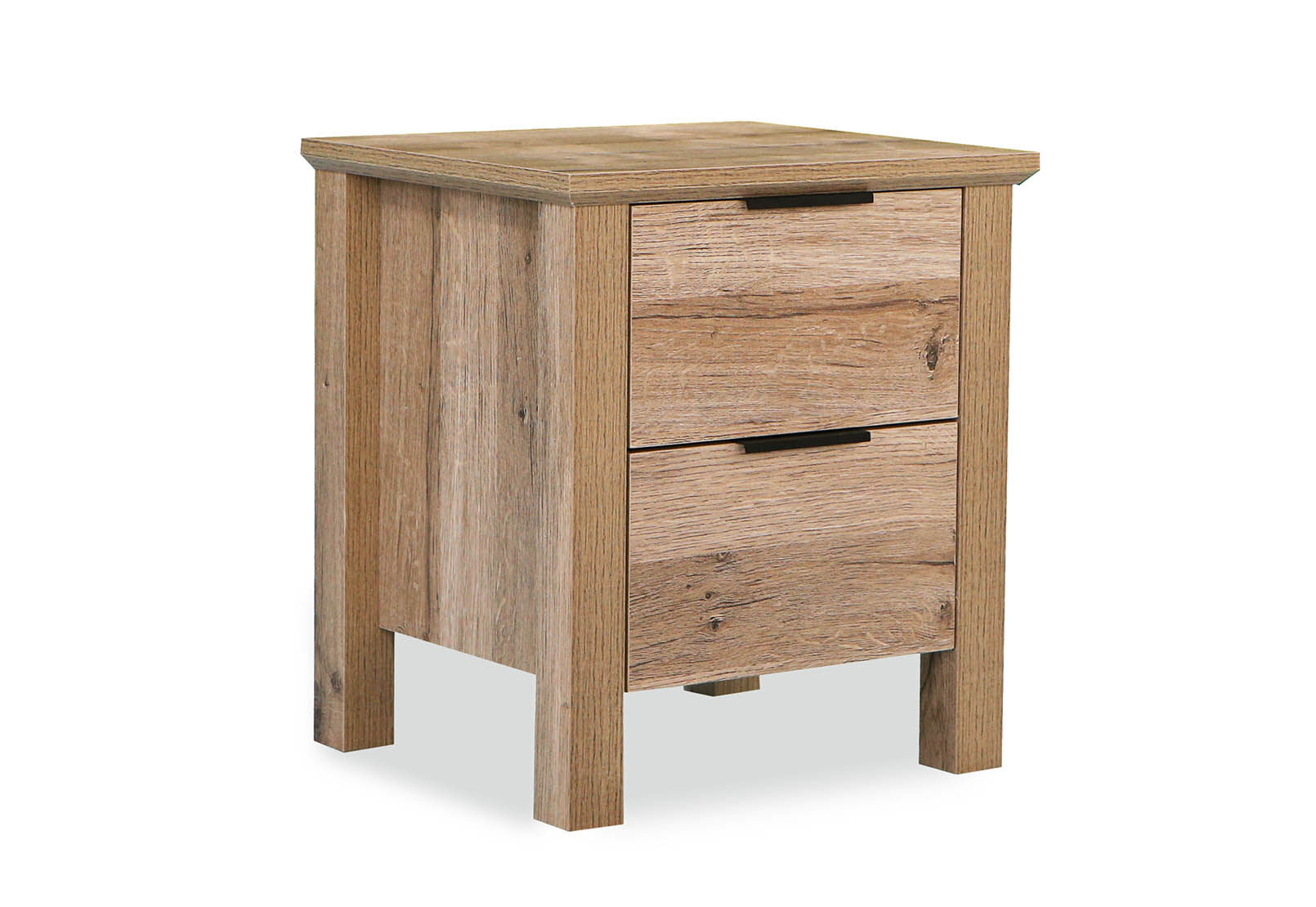 BRADSHAW - 2 Drawer Bedside BRADSHAW