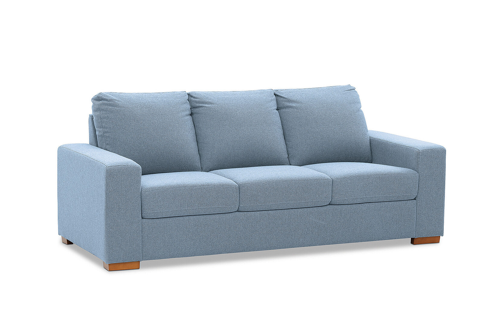LIGHT BLUE NIXON Fabric 3 Seater Sofa Amart Furniture
