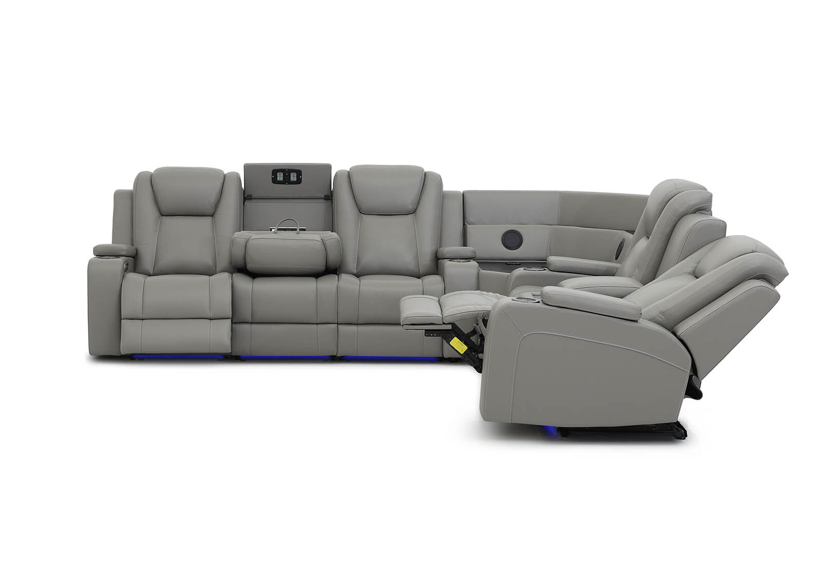 SENTINAL MK2 LEATHER - 5 Piece Corner with RHF Console SENTINAL MK2 LEATHER