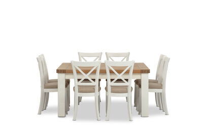 NORMANDY - 9 Piece Dining Suite with Malu Dining Chairs.