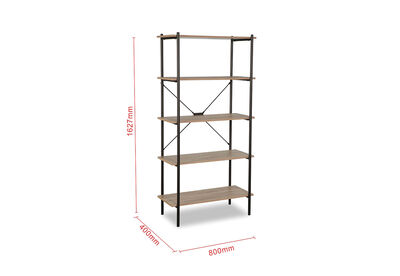 ABDIEL - 5 Tier Bookcase