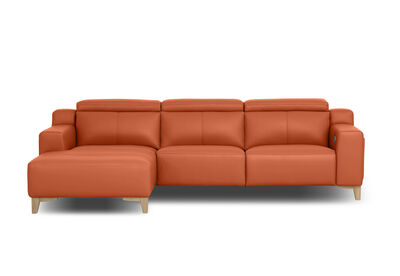 GAGE LEATHER - 3 Seater LHF Chaise (Leather)