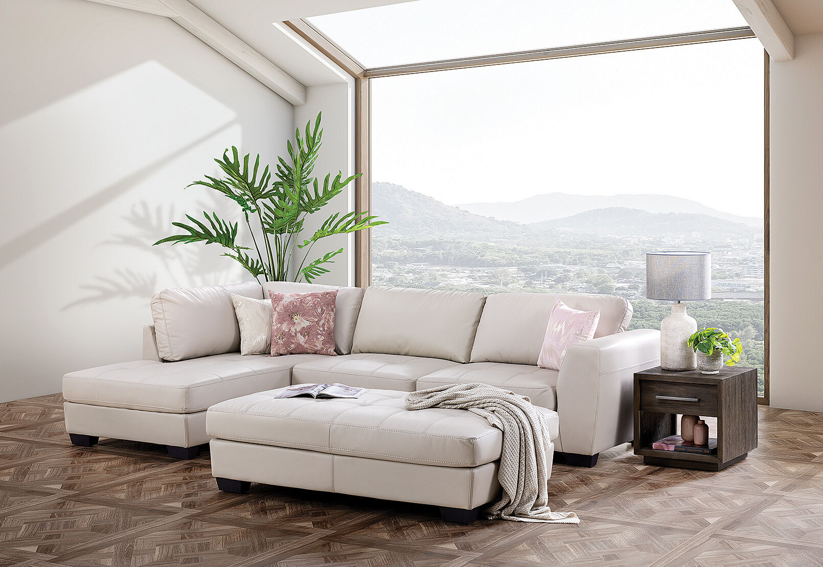 Amart leather couch sales