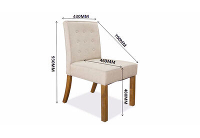 CABRERA - Set of 2 Dining Chairs