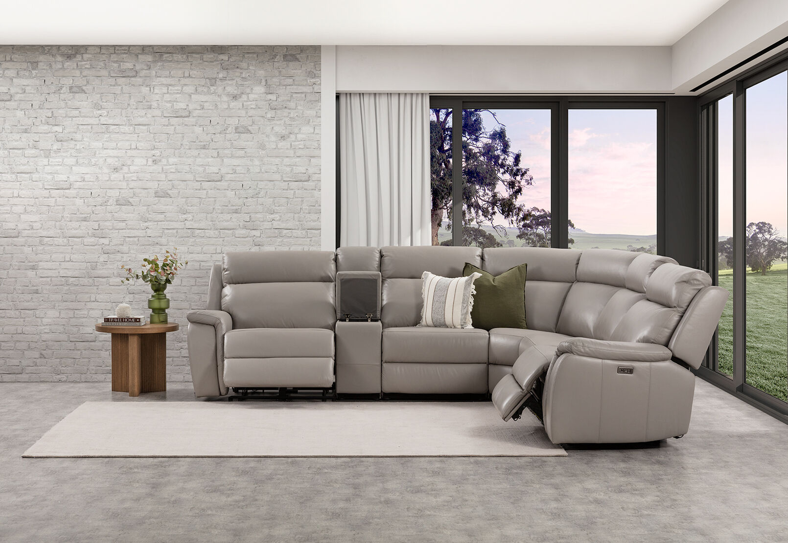 LIAM LEATHER - Corner Lounge LIAM LEATHER