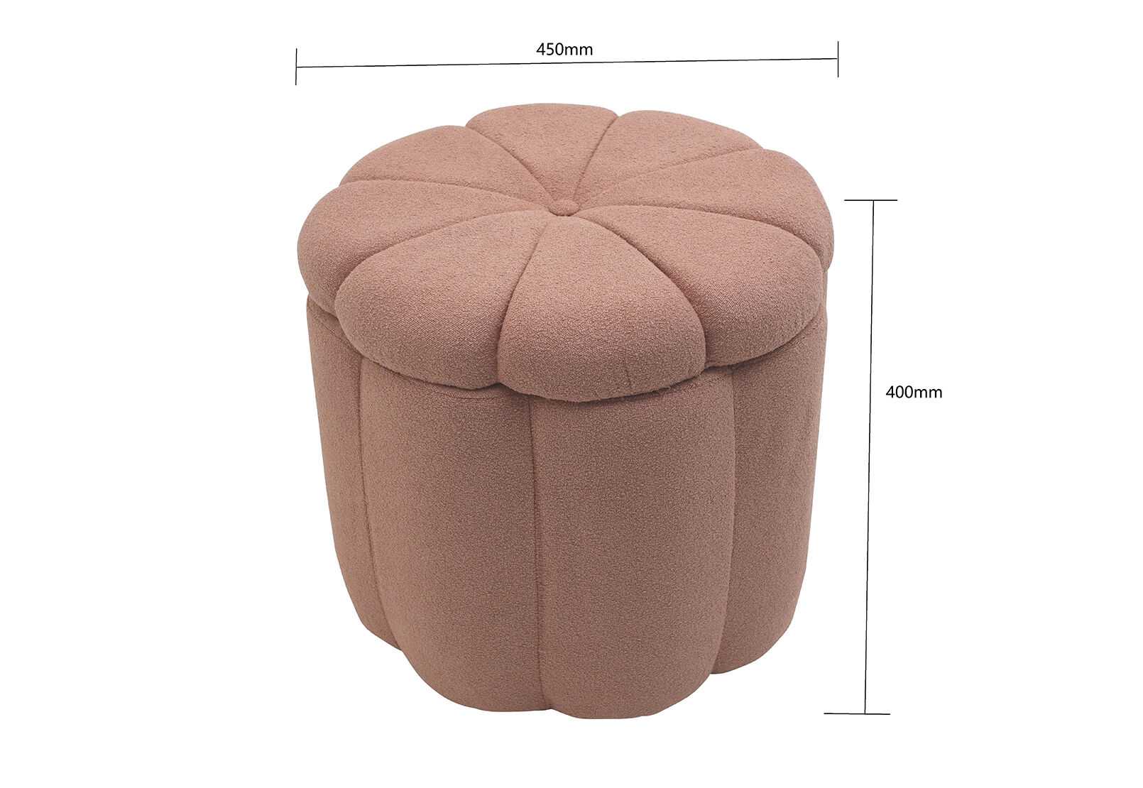 MUELLER - Pink Storage Ottoman MUELLER