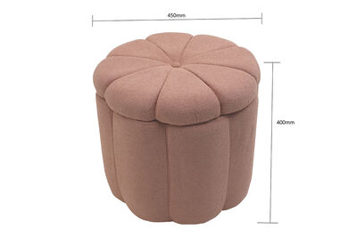 MUELLER - Pink Storage Ottoman