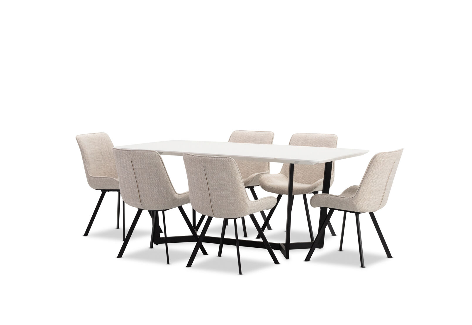 PREEDA - 7 Piece Suite with Vesta Dining Chairs. PREEDA