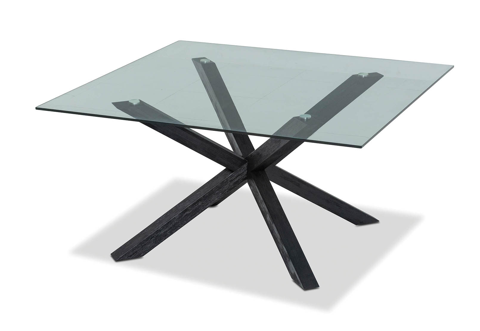 PROMENADE - Square Glass Top Dining Table PROMENADE