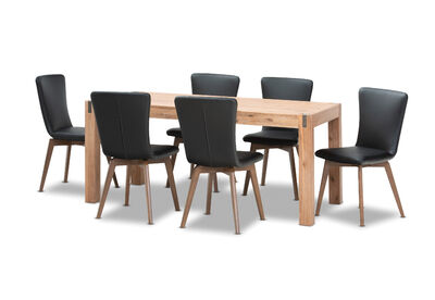 SILVERWOOD - 7 Piece Dining Suite with Allcot Dining Chair
