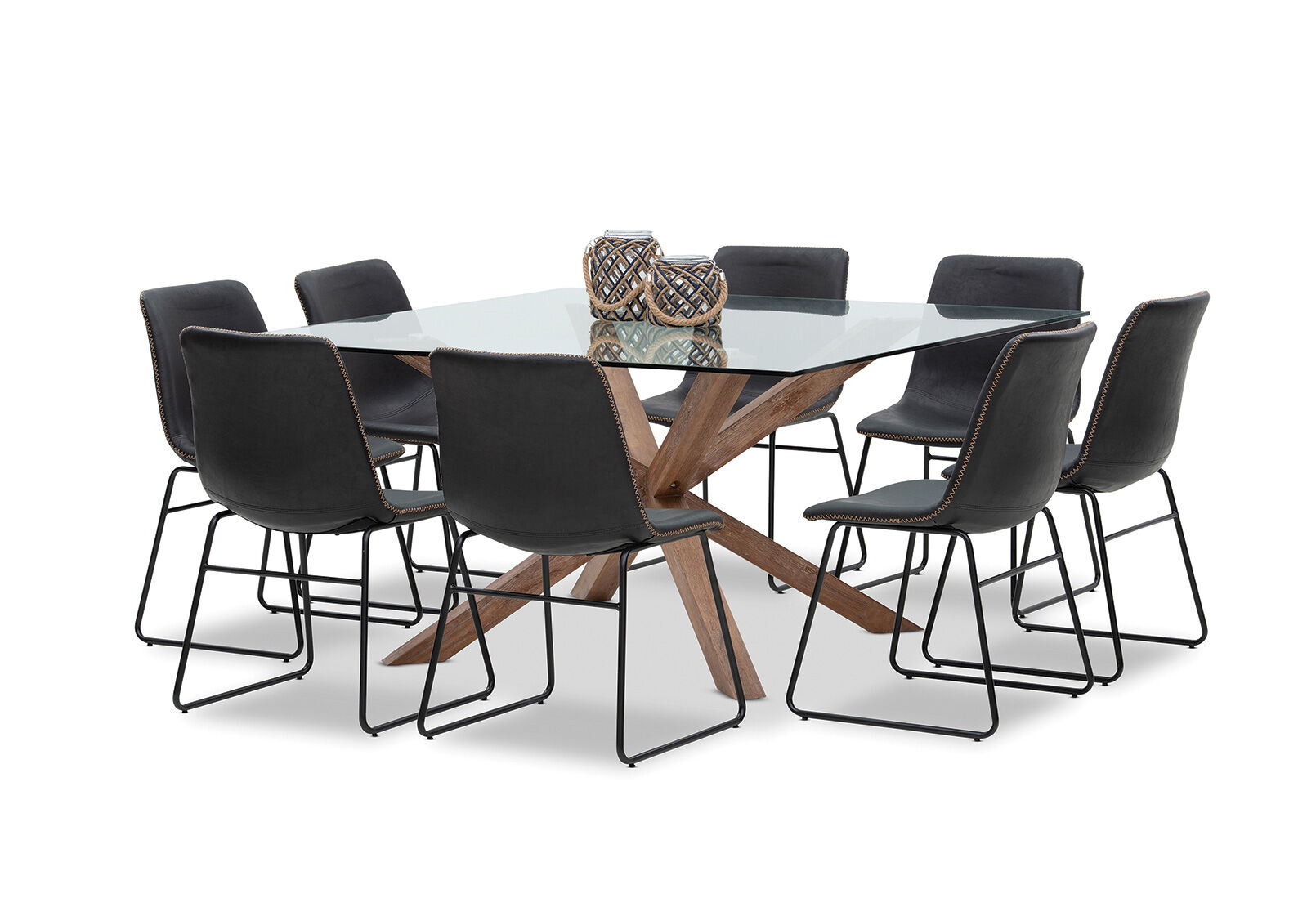 PROMENADE - 9 Piece Dining Suite with Loire Dining Chairs PROMENADE