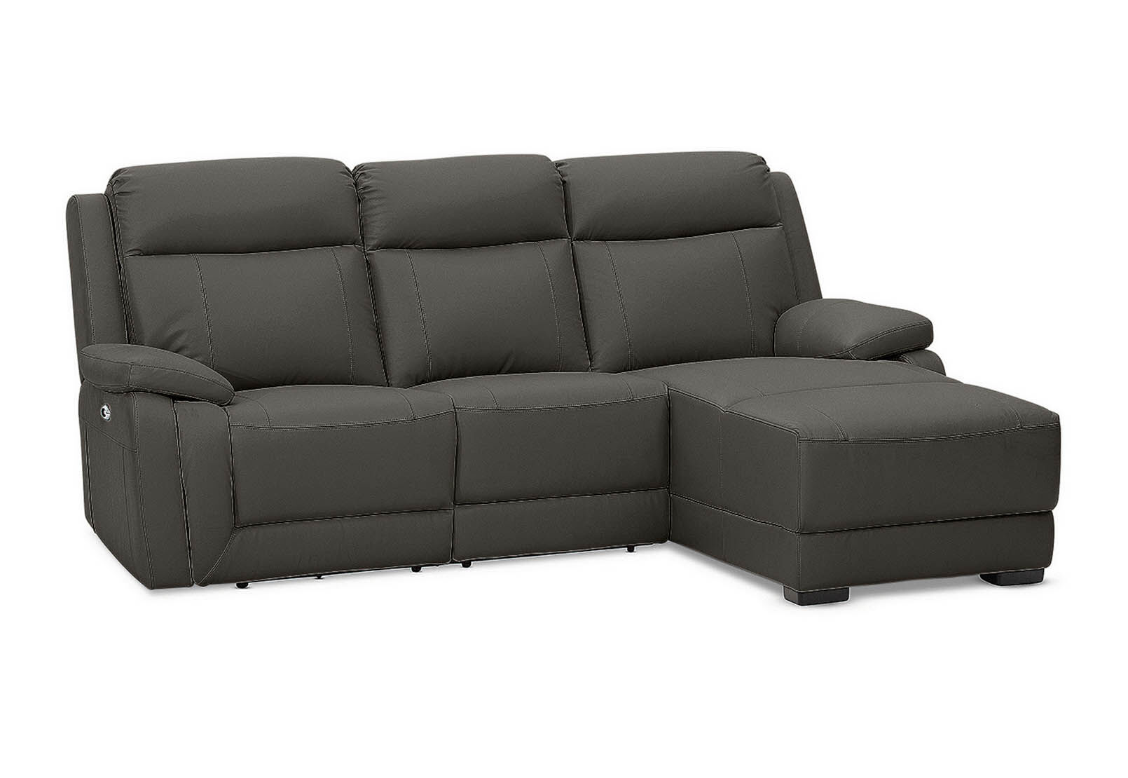 SAN MARCO - Leather 3 Seater Right-Hand Facing Chaise SAN MARCO