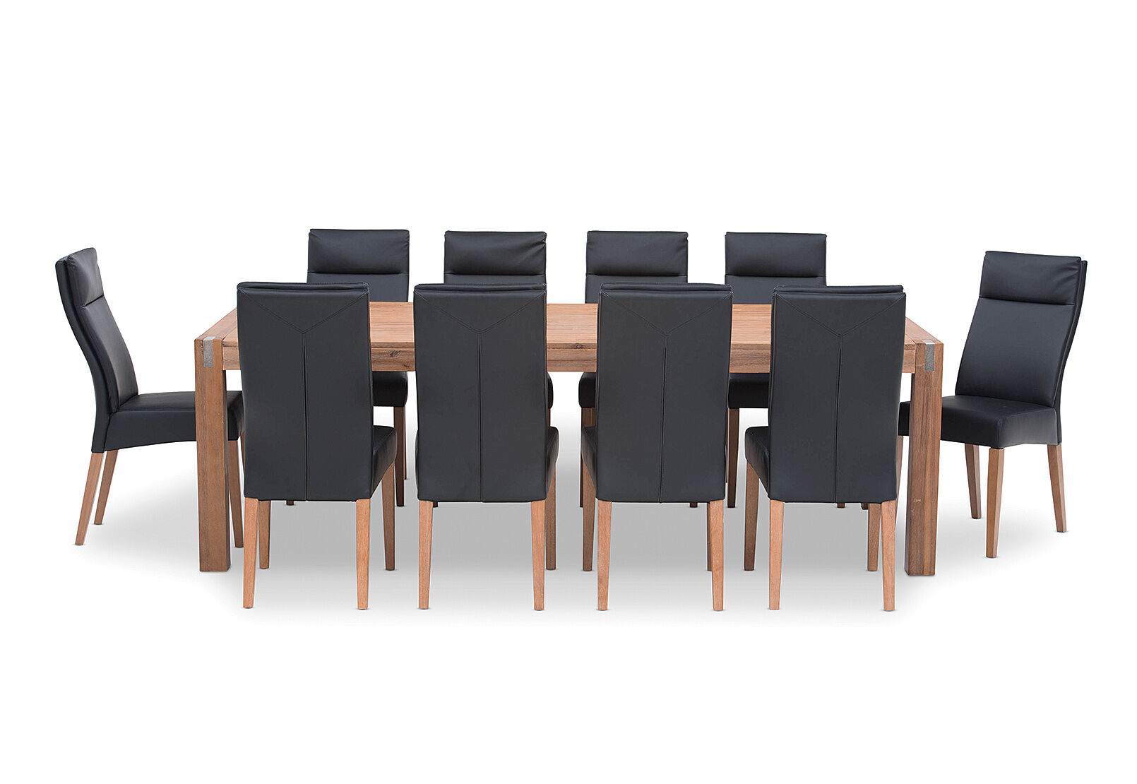 SILVERWOOD - 11 Piece Dining Suite with Asheville Chairs SILVERWOOD