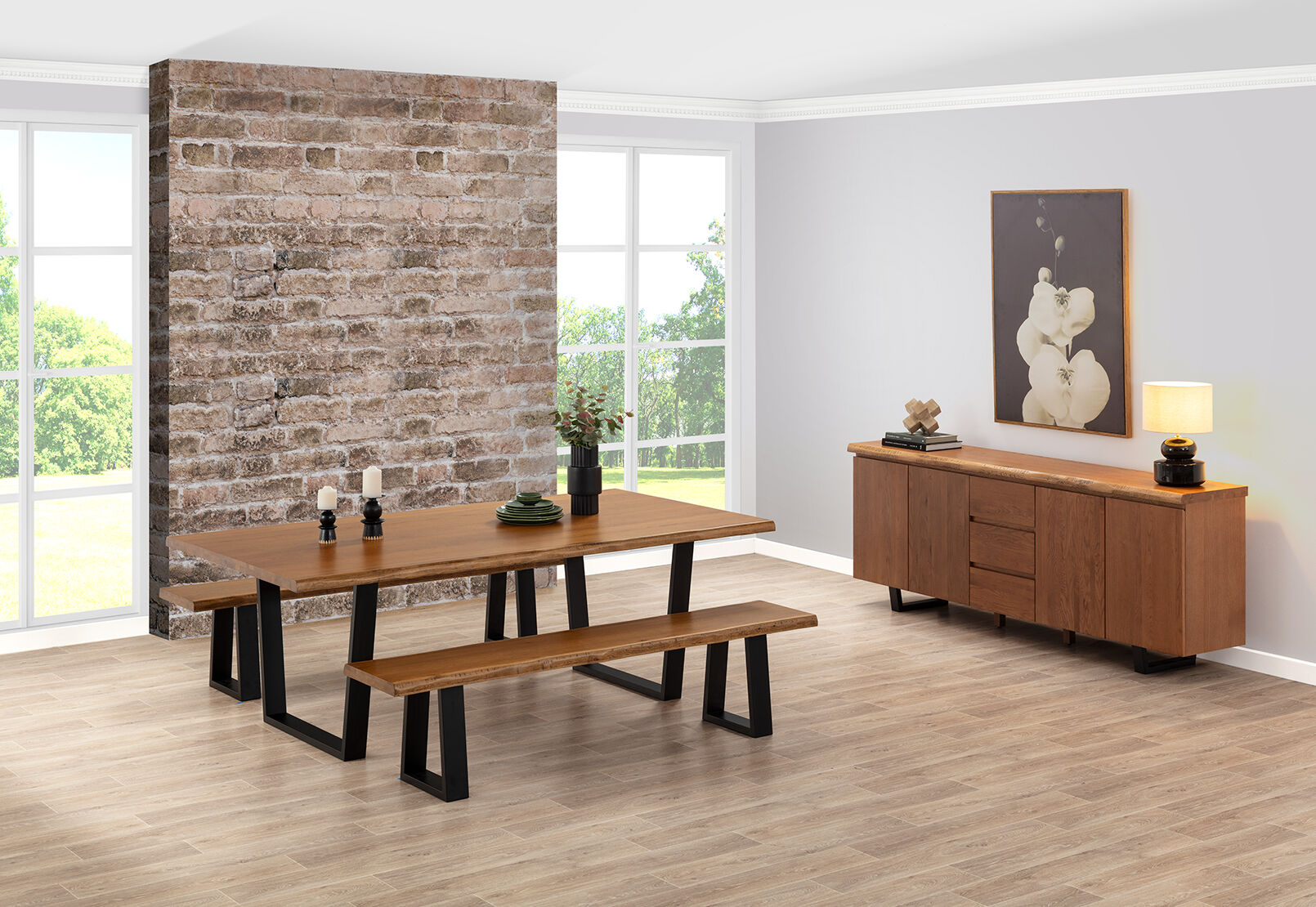 NERO - 3 Piece Dining Suite NERO