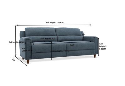 VILLANUEVA - 3 Seat Sofa