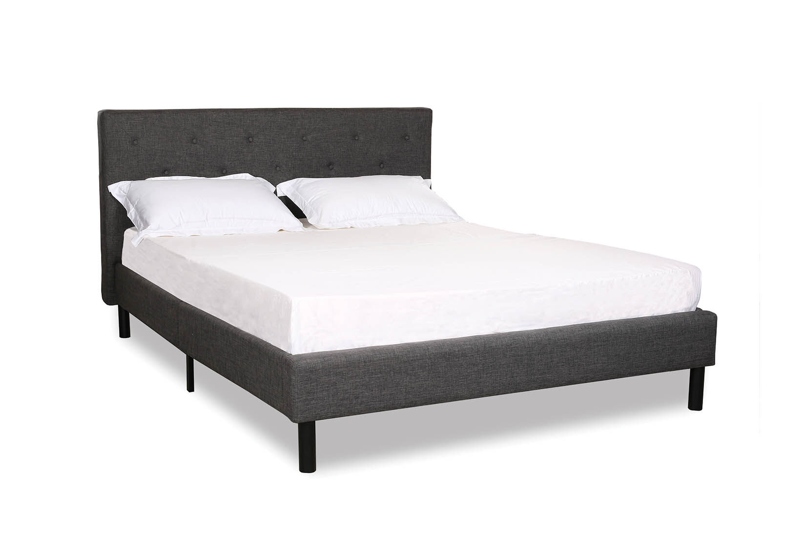 BRIGITTA - Grey Queen Bed BRIGITTA