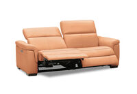LUCIANO - Leather 2.5 Seater Sofa with 2 Electric Recliners LUCIANO