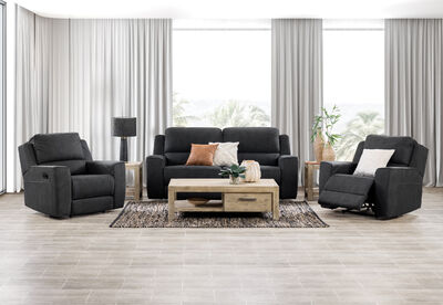 VIVALDI - Fabric 3 Piece Recliner Suite
