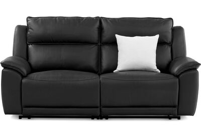 EDWIN - Leather 3 Seat Sofa with 2 inbuilt Electric Recliners