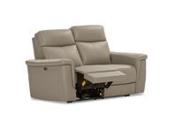 SERGIO LEATHER - 2 Seater with Electric Recliners SERGIO LEATHER
