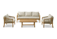 KUSUMA - 4 Piece Outdoor Lounge Setting KUSUMA
