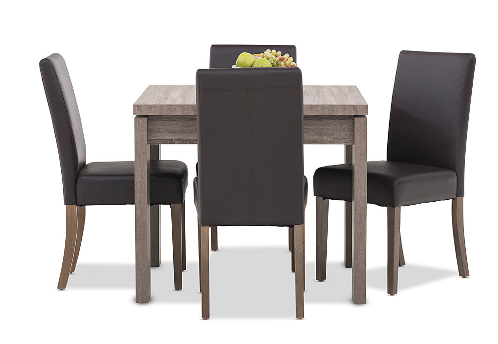 CHOCOLATE MAJESTY TRIUMPH 5 Piece Dining Suite
