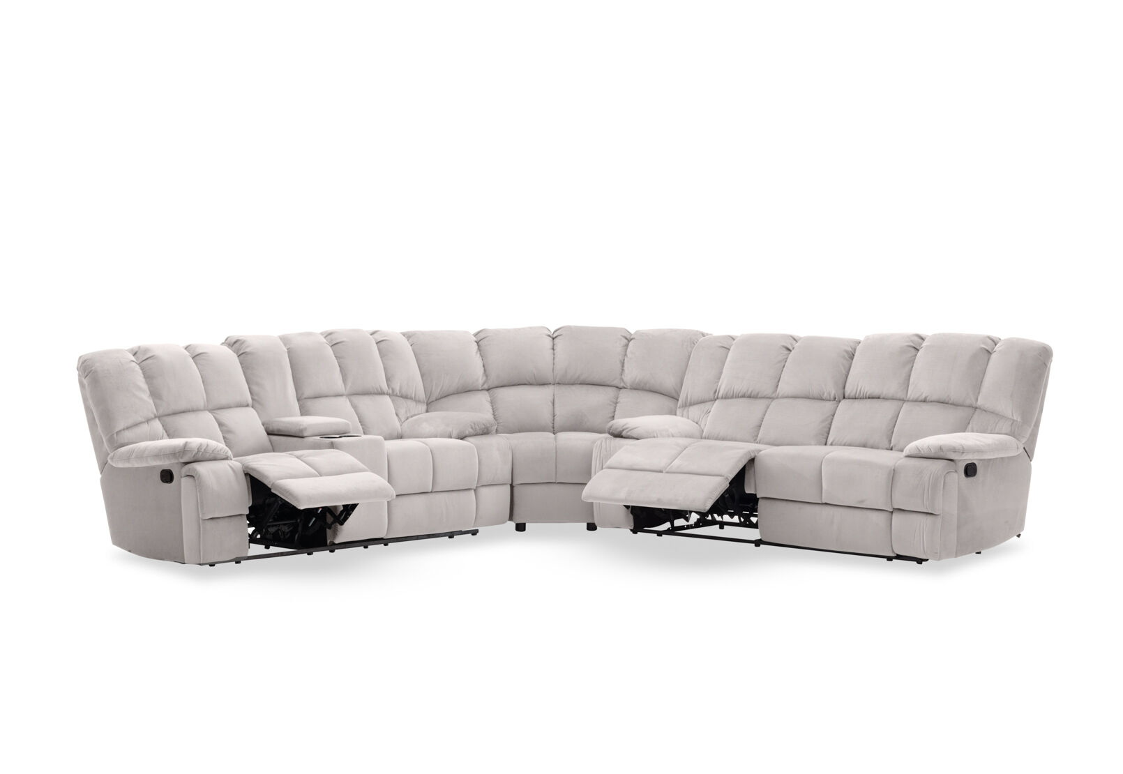 LEBRON FABRIC - Corner with Recliners LEBRON FABRIC