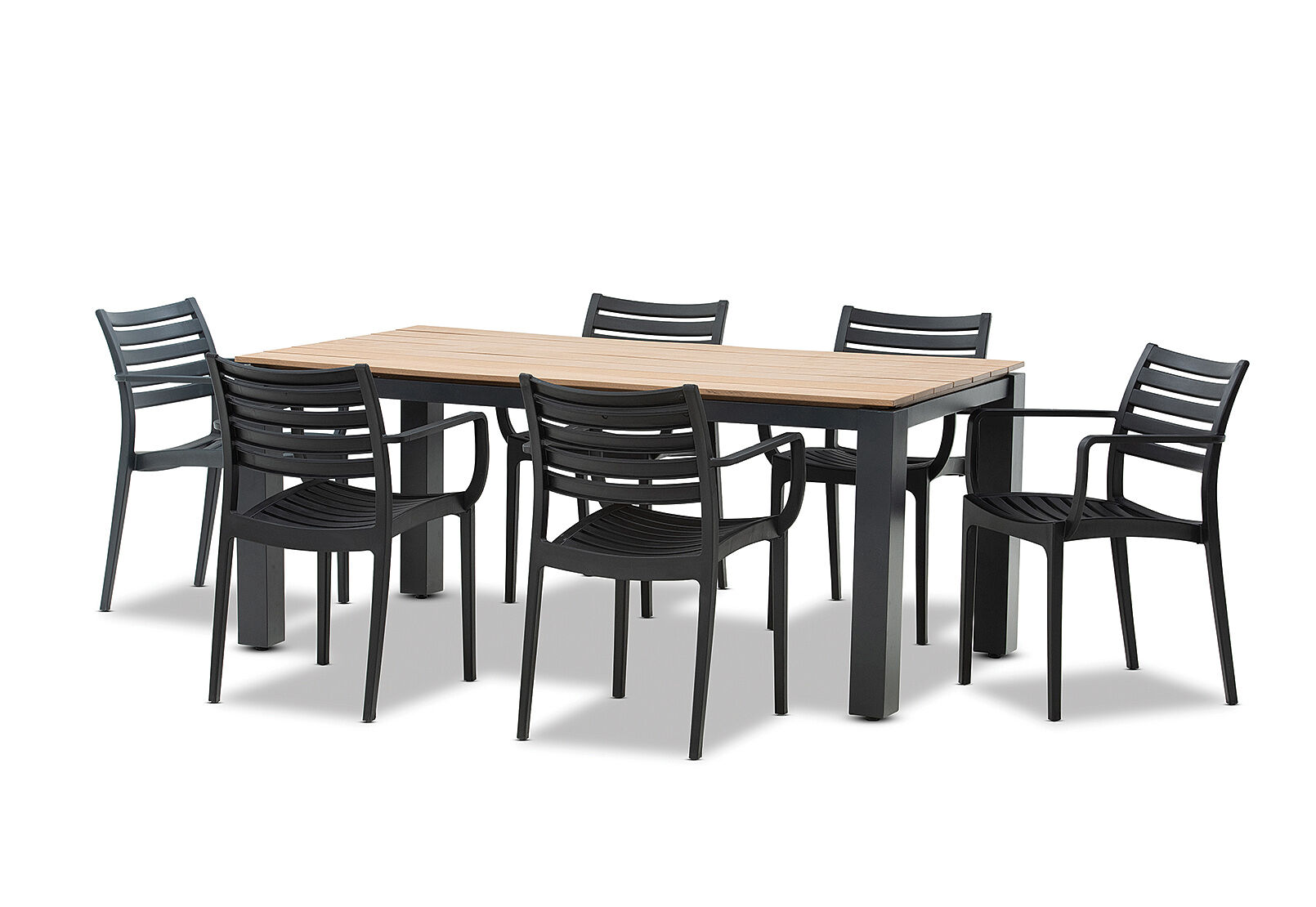 Mornington 7 Piece Outdoor Dining Lyla Chairs Amart