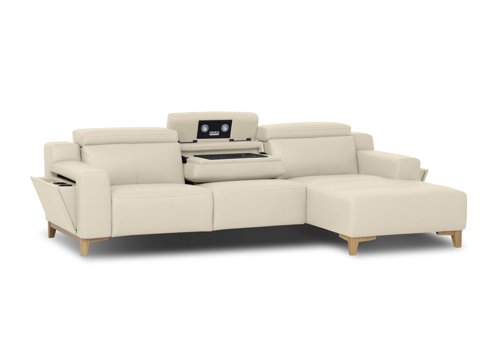 GAGE LEATHER - 3 Seater RHF Chaise (Leather) GAGE LEATHER