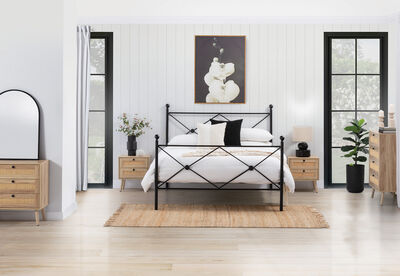 McCONNELL - Black Double Bed