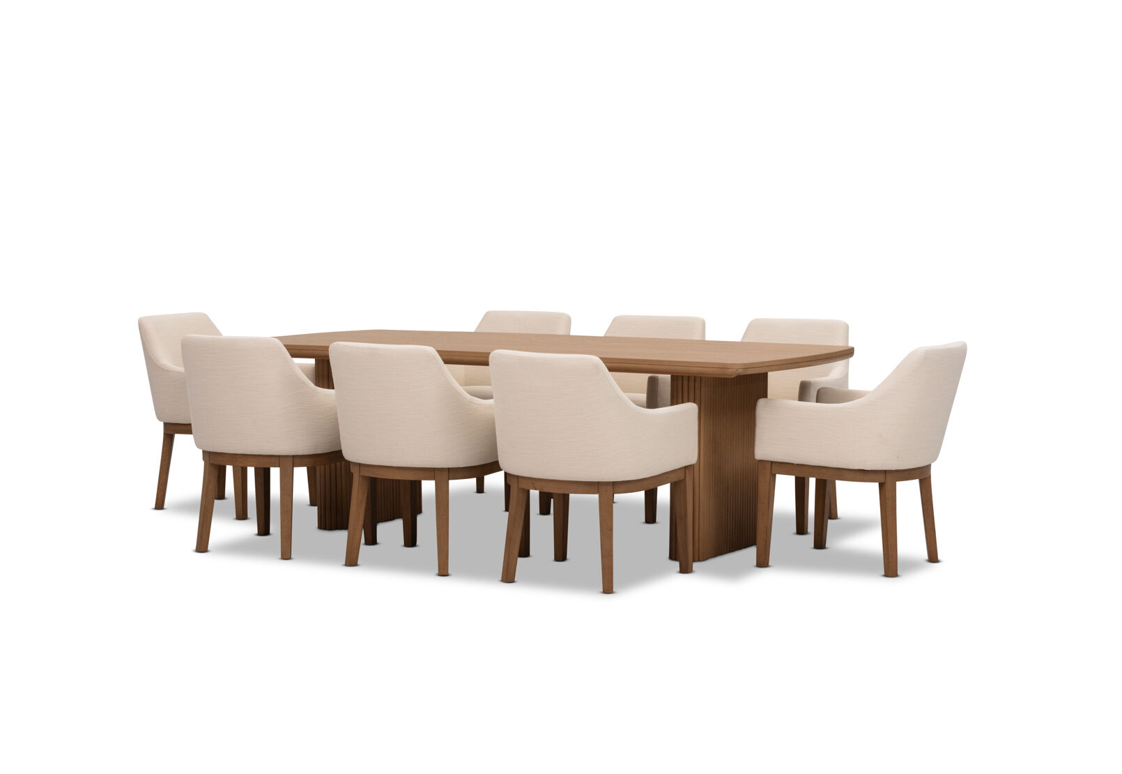 MIRAN - 9 Piece 2400 Dining Suite with Armondo Dining Chairs MIRAN
