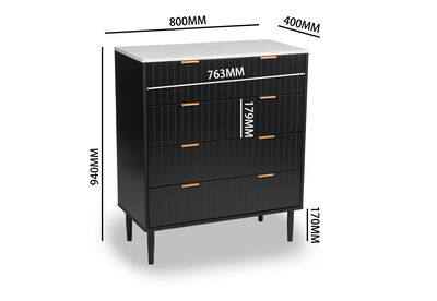 SHAW - 4 Drawer Tall Chest