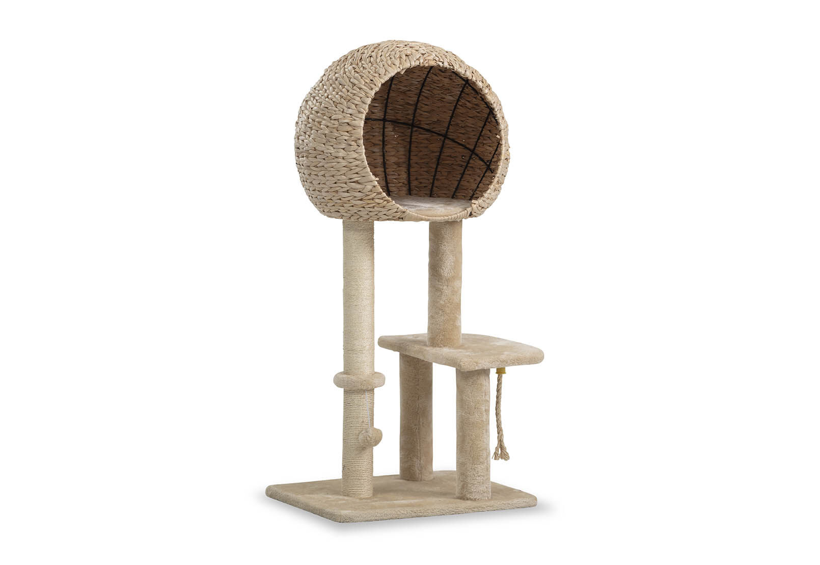 MACARTHY - Wicker Pet Scratch Pole MACARTHY