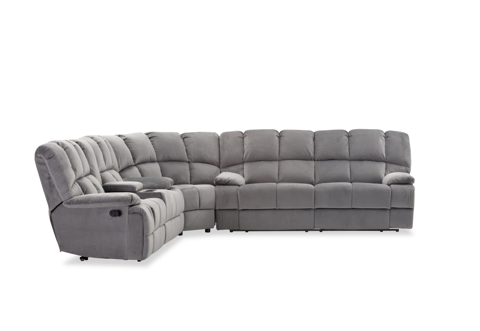 LEBRON FABRIC - Corner with Recliners LEBRON FABRIC