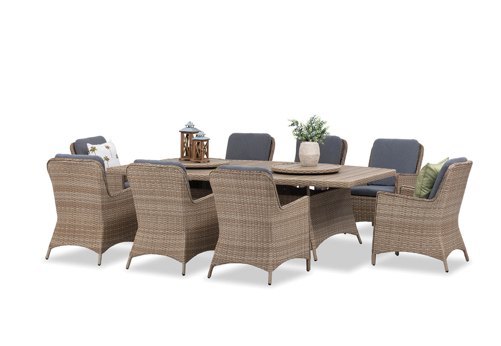 LUAU - 9 Piece Outdoor Dining Setting LUAU