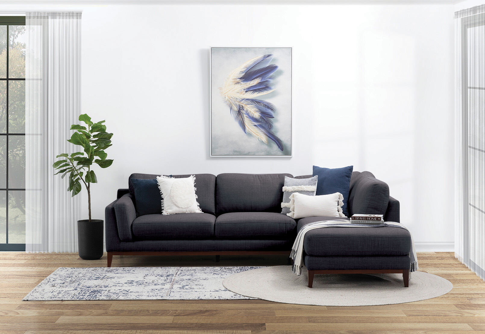 LAURIE - Corner RHF Chaise LAURIE