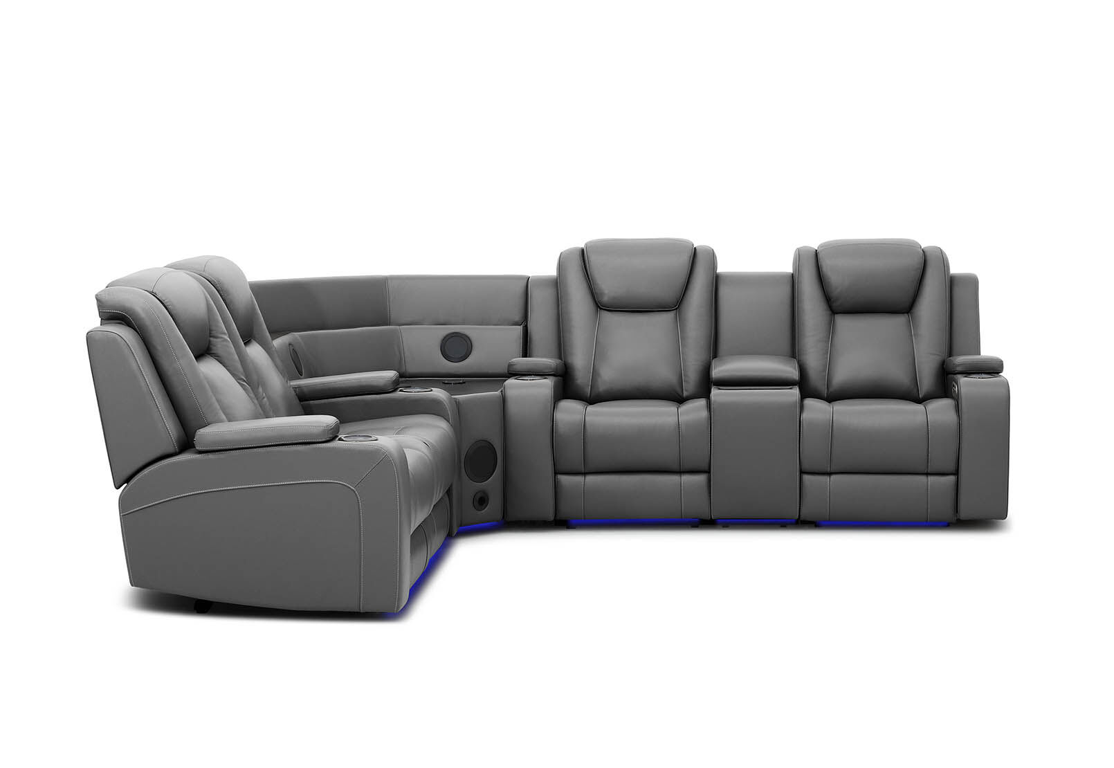 SENTINAL MK2 LEATHER - 4 Piece Corner with RHF Console SENTINAL MK2 LEATHER