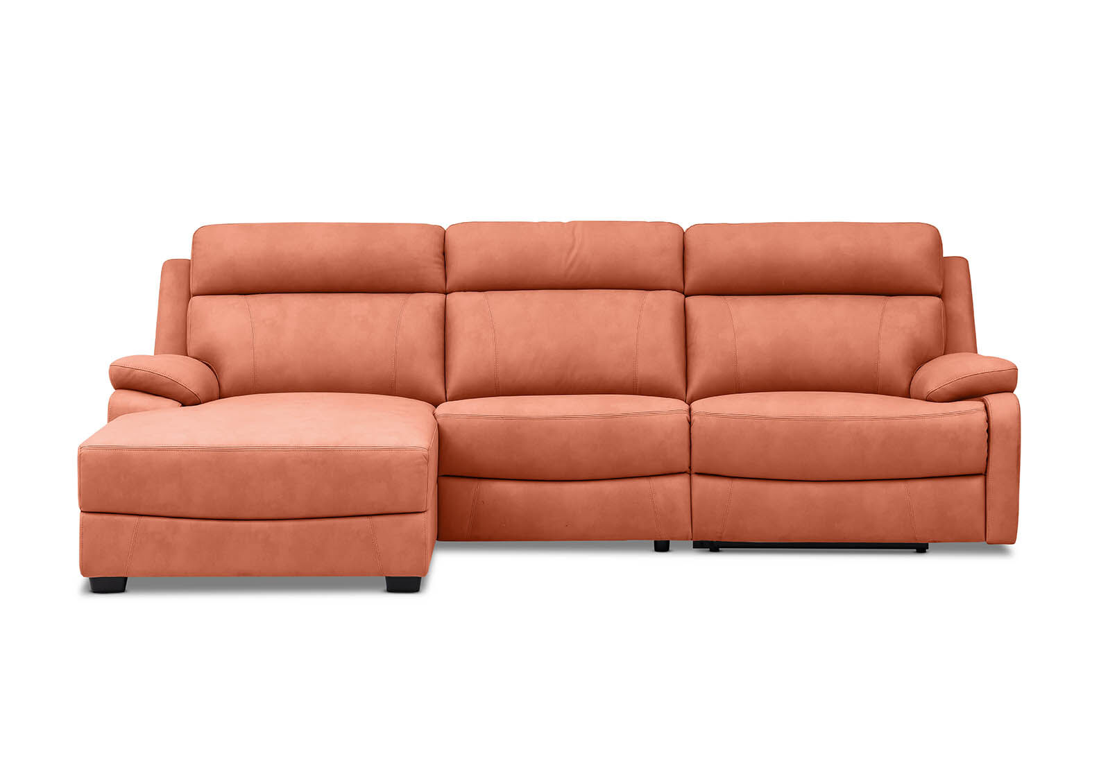 LYNCOLN - Fabric 3.5 Seat Left Hand Facing Chaise with Drop Down Table LYNCOLN