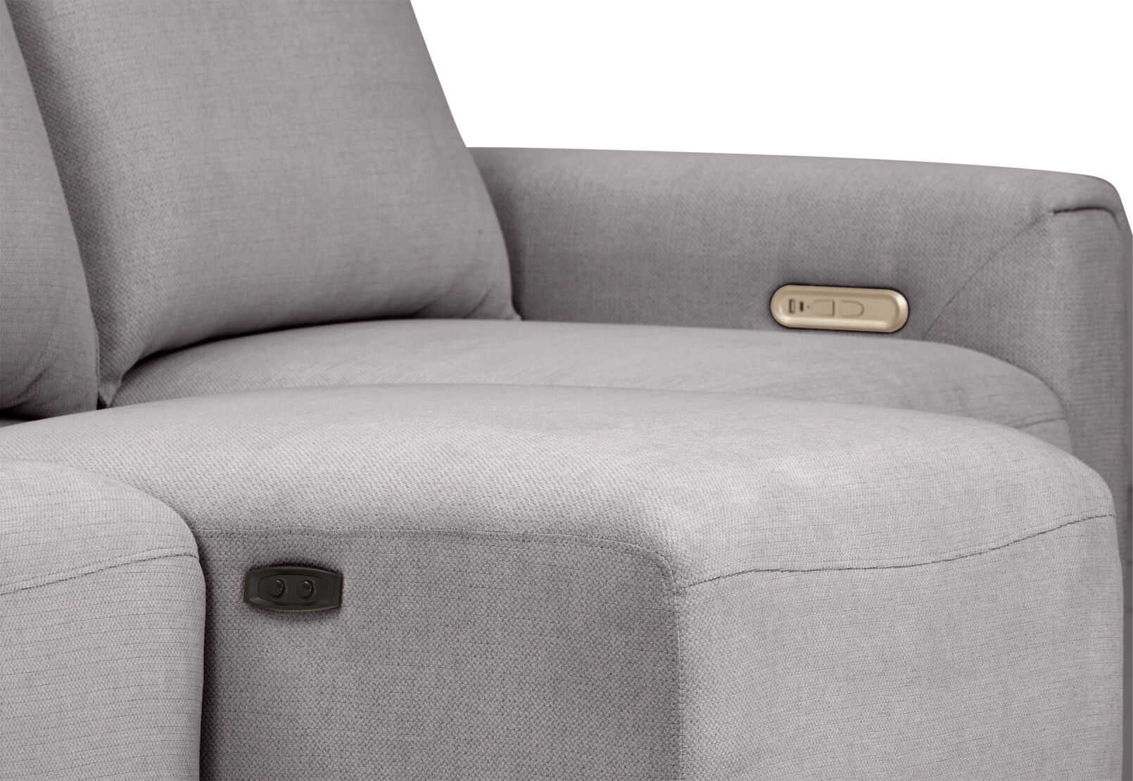 MIKAELA - 3 Seater with Sliding Electric Chaise MIKAELA