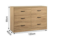 NIVA - 6 Drawer Dresser NIVA