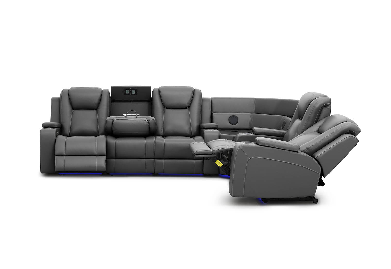 SENTINAL MK2 LEATHER - 5 Piece Corner with LHF 3 Seater SENTINAL MK2 LEATHER