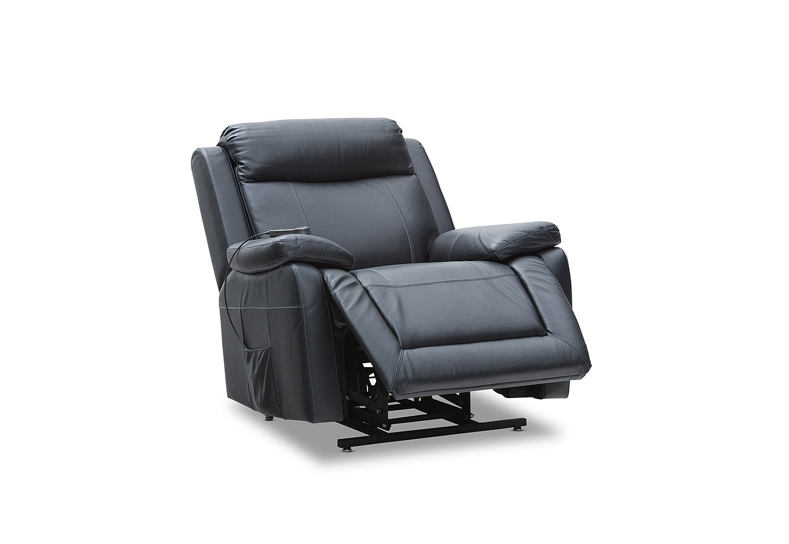 black san marco leather electric lift chair  amart furniture