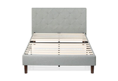 ELENA - Light Grey Queen Bed