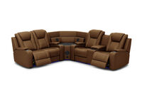 SENTINAL MK2 LEATHER - 4 Piece Corner with RHF Console SENTINAL MK2 LEATHER