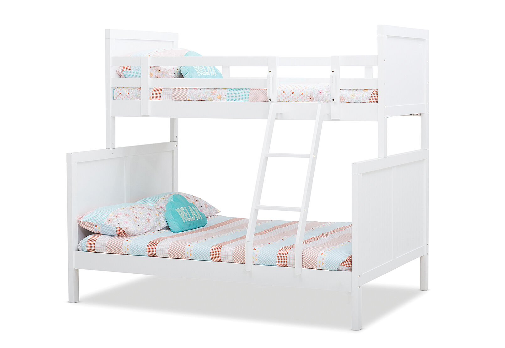 WHITE CAPTAIN JACK Single Over Double Bunk Bed Amart Furniture