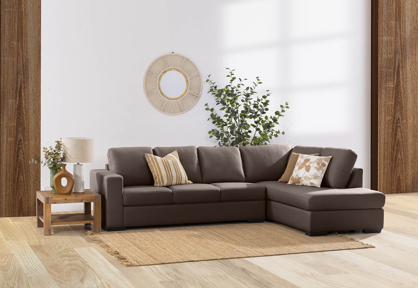 KIRBY - Fabric 4 Seat Right Hand Facing Chaise KIRBY