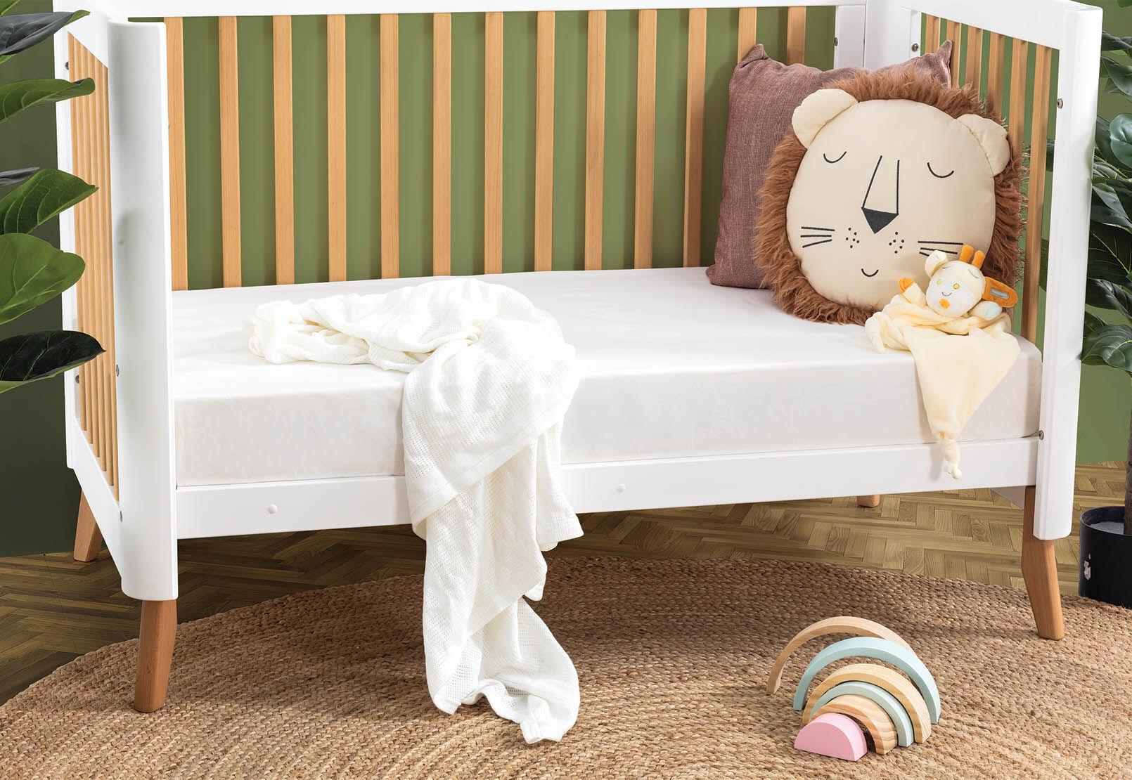 Grey cot bed sheet best sale