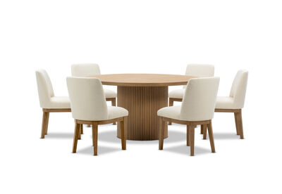 MIRAN - 7 Piece 1500 Dining Suite with Cora Dining Chairs