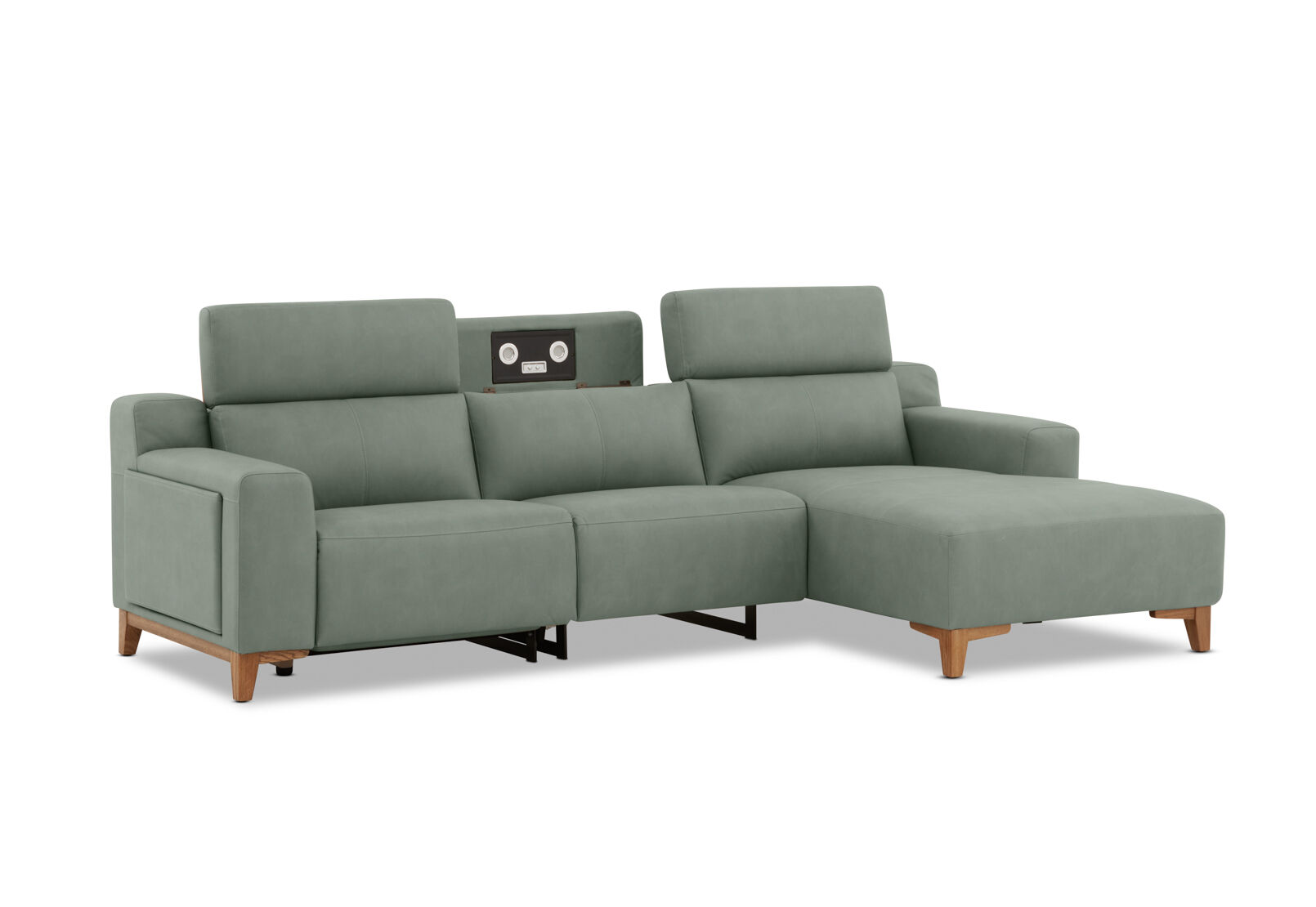 GAGE FABRIC - 3 Seater Sofa with Electric Recliner & RHF Chaise GAGE FABRIC