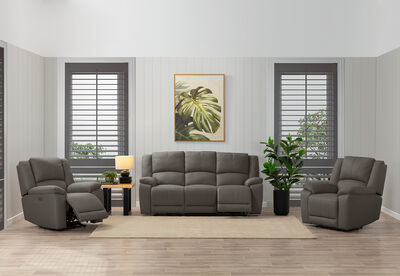 RODDICK FABRIC - 3 Seater with Electric Recliners